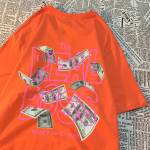 P&auml;ris Raha M&otilde;ttes Riided Mehed Naised &Uuml;mar kaelusega Vabaaja S&auml;rgid Suvine T-s&auml;rk Isiksus Vaba T-s&auml;rk Paar Puuvill S beež