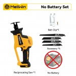 MELLWIN 3600W harjadeta elektriline saag akuga k&auml;eshoitav puidu, metalli, torude l&otilde;ikamise t&ouml;&ouml;riist Makita 18v akule Without Battery