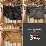 Meeste ruudulised puuvillased bokserid: Mugav, lai ja hingav aluspesu L (recommended 90-115 jin)