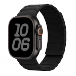Magnetiline kellarihm Apple Watch ultra 2 jaoks - Silikoonist k&auml;ev&otilde;ru iWatch Series S10/9/8/7/6/5/4/3/2/1 jaoks 49mm 45mm 44mm 40mm 42mm 46mm 41mm 38mm 38/40/41mm S1-S9 must