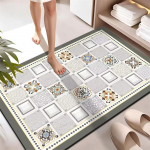 Superimav Vannitoap&otilde;randamatt Libisemisvastane Vannitoavaip WC-vaip Uksejalatsimatt Vannitoa Libisemisvastane Kummist Du&scaron;ivaip 50&times;80cm