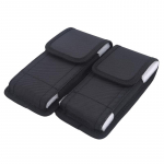 Vertikaalne pluss nahast &uuml;mbris Nutitelefoni kott V&ouml;&ouml;tasku nailonist hoiukott mobiiltelefoni kandekott M must