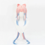 Kvaliteetne Kokomi Cosplay parukas M&auml;ng 120cm Roosa Segatud Sinine Kuumuskindel S&uuml;nteetiline Juus Halloweeni Peoparukad + Parukav&otilde;rk One Size