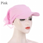 &Otilde;uesall Turban Caps p&auml;ikesevisir koos Hijab Durag Brim Capiga rannapuhkusega Dark Purple