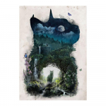 Kasside kuningriik Linnud Hunt L&otilde;uendimaalid P&auml;evane v&otilde;i &ouml;ine maastik ja loomad Plakatid Prindid Seinakunstipildid Ideaalne elutuba Kodukaunistus Cuadros 20x30cm