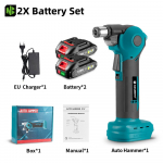 NEWBENY Elektriline Automaatne L&ouml;&ouml;kpuur Kruvikeeraja Nurga Reguleeritav Juhtmevaba T&otilde;hus Elektrit&ouml;&ouml;riist 18V-21V Akule 2 Battery EU Plug