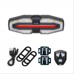 Suunatuli Jalgratta Tagatuled Juhtmevaba Kaugjuhtimispult Laetav Maantees&otilde;idu Tagatuli Hoiatussignaaliga