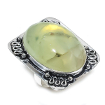 Prehnite Handmade 925 Sterling Silver Jewelry Ring Size 7 r1q49