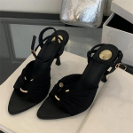 Moodne T&auml;navastiil Elegantne &Otilde;huke K&otilde;rge Kontsaga Naiste Kingad Terava Ninaga Slingbacks Strippari Peokleit Kingad 35