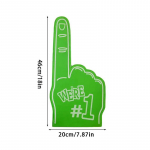 Universaalsed Suured Vahust S&otilde;rmed Cheerleadingu Rekvisiidid K&auml;si Spordi&uuml;rituse Elavdamine Peopesa Peo Rekvisiidid Number 1 Vahtventilaatori S&otilde;rm roheline