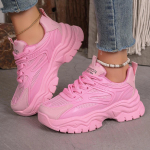 Women Sneakers New Fashion Chunky Sneakers Women Outdoor Tennis Platform Sports Shoes for Women Lightweight Designer Shoes 40 roosa