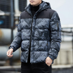 Meeste puuvillase polsterdatud jope talvejope Meeste noorte polsterdatud suures suuruses mantel M