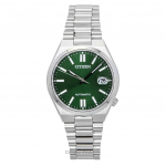 Citizen Tsuyosa Roostevabast terasest rohelise sihverplaadiga automaatne unisex k&auml;ekell NJ0200-50X