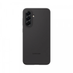Originaal Samsungi silikoon&uuml;mbris Samsung Galaxy A56 5G jaoks Siidiselt pehme puutega silikoonist telefoni kaitse&uuml;mbris must