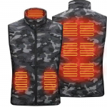 Unisex USB Infrapuna 9 K&uuml;ttealaga Vest Jakk Talvine Elektriline Vest XXXXL kamuflaaž