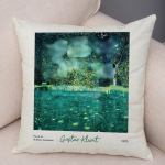 Gustav Klimt Roheline Lilleaed Flora Padjakate Kahepoolne Dekor P&otilde;hjamaade Tr&uuml;kiga Padjap&uuml;&uuml;r Pl&uuml;&uuml;sist Padjakate Diivanile Koju 30x30cm