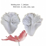 2 tk tulbi kroonleht silikoonvormid koogi kaunistamiseks