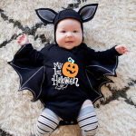 V&auml;ikelapse vasts&uuml;ndinud beebipoistele t&uuml;drukutele Halloweeni cosplay kost&uuml;&uuml;mide m&uuml;tsikomplekt 80 must