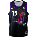 Nike X NBA koost&ouml;&ouml; Toronto Raptors 24/25 hooaeg Vince Carter City Edition Mugav mitmek&uuml;lgne &uuml;mmarguse kaelusega korvpallivorm FQ4394-010 S black