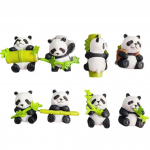 1 komplekt Joonisfilm Armas Pehme Pl&uuml;&uuml;s Panda K&uuml;lmkapi Tugev Magnet K&uuml;lmkapi Kleebis Kodu Dekor Suveniir K&ouml;&ouml;gi Tarvikud