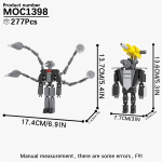 MOOXI Skibidi Tualettlaagri Komplekt MOC Klotsid M&auml;ng Super Titaan Boss Woofer TV Kaamera K&otilde;lar Sireen Mees Boss Ehitusklotsid Laste M&auml;nguasjad