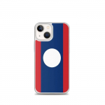 Coque iPhone &ndash; Drapeau Laos &ndash; iPhone 13 mini &ndash; Souple &ndash; T&auml;ielik kaitse &ndash; Mitmev&auml;rviline