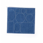 Paksenenud teksariidest isekleepuvad kleebised teksap&uuml;kste aukude &otilde;mblusteta paranduslapid organiseerimine