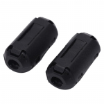 2 tk Must 5 mm kl&otilde;psatav m&uuml;ra ferriits&uuml;damikuga r&otilde;ngashelmefilter RFI EMI kaabliklamber 2pcs