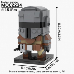MOOXI Brickheadzed Space Wars Filmi Figuurimudel Jedi Tormis&otilde;dur Robot Ehitusklotside Komplekt DIY Klotsid Lastele Montessori M&auml;nguasjad