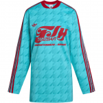 Adidas Originals SS25 Jalgpallis&auml;rk Logoga Vabaaja Spordis&auml;rk Pikkade Varrukatega Naistele topid KF9613 S
