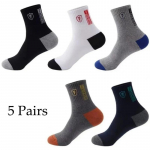 5 paari hingav puuvillane spordisukk meeste bambuskiust s&uuml;gis ja talv meeste sokid higi imav deodorant Business Sox