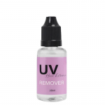 UV-liimi eemaldaja 30ml, Kiiresti lahustuv pikenduste ja ripsmete jaoks, Professionaalne ohutu lahusti pintsliga 1 PCS