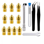 19 tk 0,4 mm 3D-printeri ekstruuderi d&uuml;&uuml;side puhastusn&otilde;elte t&ouml;&ouml;riistakomplekt CR-10 Enderi jaoks