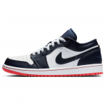 Air Jordan 1 Retro Low Obsidian Ember Unisex tossud Sinine Ember-Glow-Valge 553558-481 44