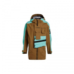 Adidas Terrex Kapuutsiga Spordijakk Tasku detaili ja paneelidisainiga Meeste &Uuml;ler&otilde;ivad Khaki GI7307 M