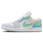 Air Jordan 1 Low SE Emerald Rise Naiste tossud Sinine Valge Football-Grey FN8899-131 36