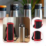 2L Water , Adjustable Shoulder Strap, Bottle Women's Case, Great for Travel And punane