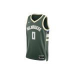 Nike Dri-Fit NBA T&auml;he ja Numbriga Tr&uuml;kitud Varrukateta Korvpallivorm SW F&auml;nni V&auml;ljaanne 22-23 Hooaja Logo Piiratud Milwaukee Bucks Damian Lillard 0 DN2012-332 XL