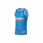 Li Ning Badfive Seeria Seitse Linna Koost&ouml;&ouml; Weichu On Talent Kirjaprindiga Niiskust Juhtiv Vaba L&otilde;ikega Korvpalli S&auml;rk Meestele jersey Sinine AAYT727-3 3XL