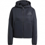 Adidas ZNE. True Healing Series FW24 Spordir&otilde;ivaste Logo &Uuml;htlane Veekindel Kapuutsiga Pikkade Varrukatega Jakk Naiste Jakk Must JE7848 M