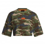 Adidas X Ivy Park Camouflage &Uuml;mmarguse kaelusega L&uuml;hikeste varrukatega T-s&auml;rk Naiste Topid HR2317 XL