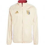 Adidas Belgia h&uuml;mnijakk V&auml;rviplokk Disain P&ouml;&ouml;ratav Mugav P&uuml;stkrae Pikkade varrukatega Jakk Meeste jakid Beež IW2924 XL