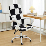Geomeetriline elastne kontoritooli kate Stretch arvutim&auml;ngutoolid Slipcover Spandex tugitooli tooli kate funda silla elastica M Chair Cover
