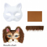 Therian Mask Set T&uuml;hi mask Pooln&auml;oga K&auml;sitsi Joonistatud Looma Kassi Rebases Mask DIY K&auml;sitsi valmistatud Graffiti Poolmaski Peo j&otilde;ulukingid Grey-