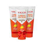 Vicco Kurkumiga Nahakreem Sandlipuu&otilde;liga S&auml;rava Terve Naha Jaoks 100% Looduslik Ayurveda Niisutaja K&otilde;igile Nahat&uuml;&uuml;pidele Pakk 3 tk, iga&uuml;ks 15g