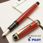 Pilot Namiki Custom 845 URUSHI Tindipliiats Vermilion Lai Ots FKV-5MR-R-B