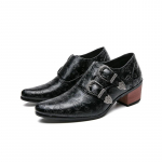 Uued retropruunid meeste pulmakingad Mood Slim Fit terava kontsaga pullover hingav vabaaja mood nahast kingad Cowboy 38