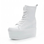 S&uuml;gis Ehtsast Nahast 10CM &Uuml;lipaks Tald Platvorm Kiil Peidetud Kontsaga Saapad Kingad T&otilde;mblukuga Talvesaapad Pahkluuni Soojad Saapad 37