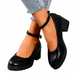 2025 Suurused Mary Jane Kingad Naiste K&otilde;rged Kontsad &Uuml;mar Nina Pandlaga Rihm Paksude Kontsadega Madalad Kingad Retro Kontori- ja Karj&auml;&auml;rikingadeks 36