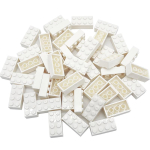 2x4 ehitusklotsid DIY Klassikalised loomingulised m&auml;nguasjad &Uuml;hilduvad suuremate kaubam&auml;rkidega 3001 Lahtised klotsid MOC m&auml;ngukomplekt Laste kingitus 100-300 t&uuml;kki 100pcs valge